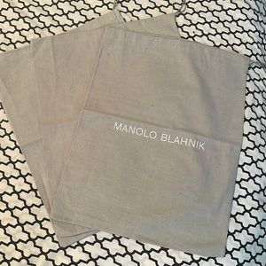 Authentic Manolo Blahnik Dust Bags